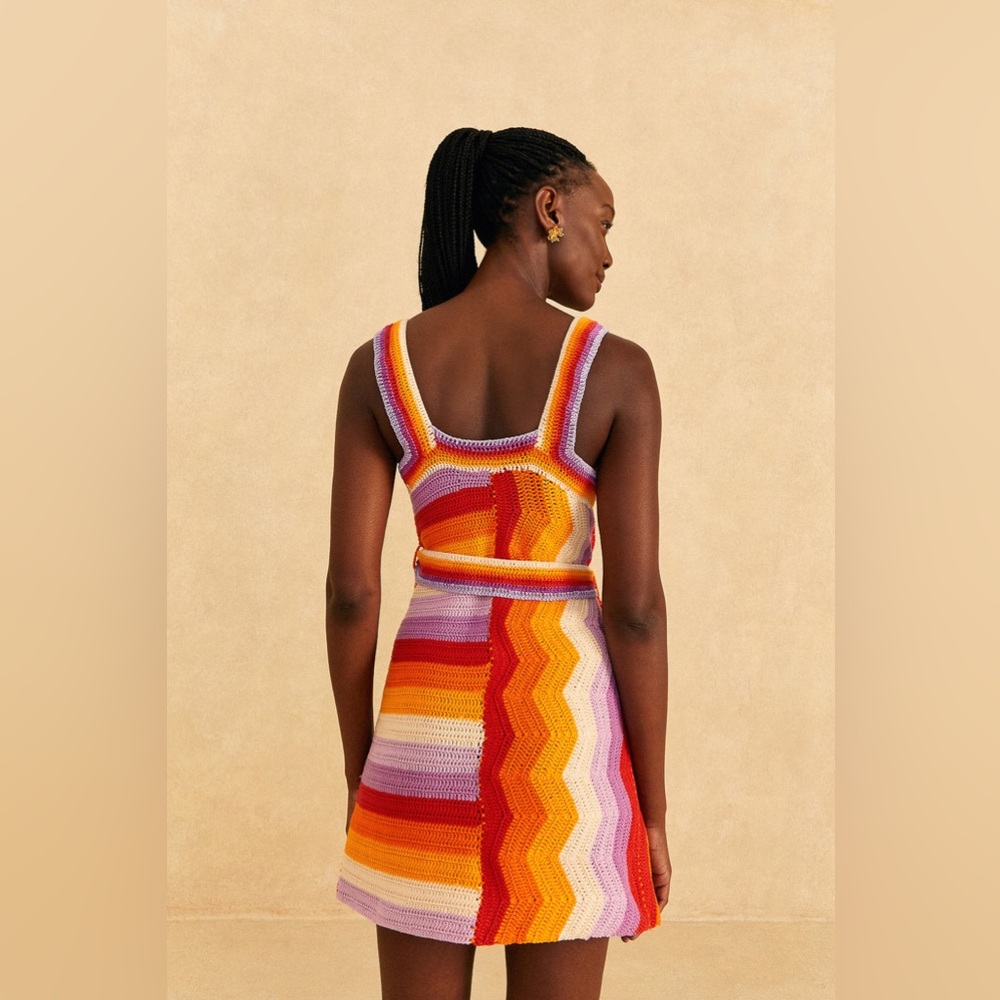 Farm Rio Crochet Mini Dress - Picture 3 of 10